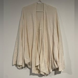 Lululemon Cashlu Textured Knit Wrap White Opal